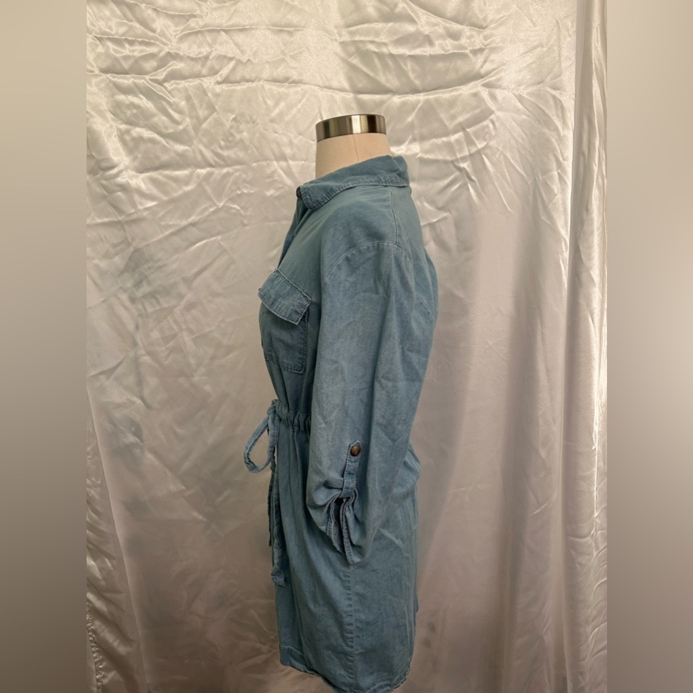 Denim Button down Dress - Picture 2 of 9